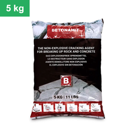 BETONAMIT® 5 kg vreća – Sredstvo za rušenje stijena i betona, idealno za sigurno i učinkovito rušenje stijena, betona i armiranog betona. Savršen izbor za manje projekte 1BETONAMIT® 5 kg vreća – Sredstvo za rušenje stijena i betona, idealno za sigurno i učinkovito rušenje stijena, betona i armiranog betona. Savršen izbor za manje projekte 1BETONAMIT® 5 kg vreća – Sredstvo za rušenje stijena i betona, idealno za sigurno i učinkovito rušenje stijena, betona i armiranog betona. Savršen izbor za manje projekte 1