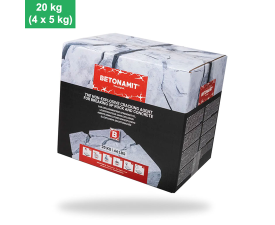 BETONAMIT® – 20 kg Sredstvo za sigurno i učinkovito rušenje stijena i betona 1 - BETONAMIT.hr