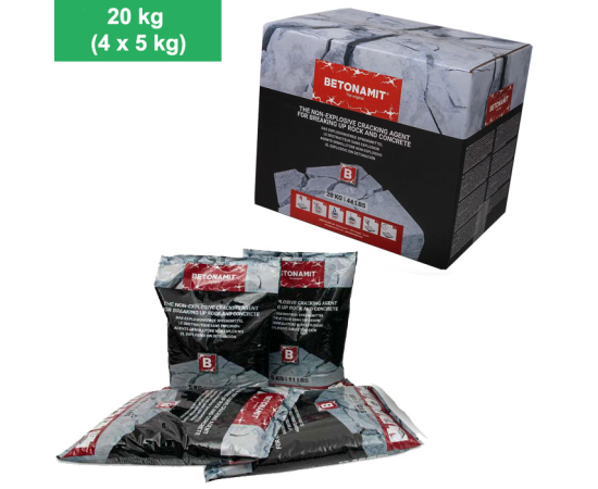 BETONAMIT® – 20 kg Sredstvo za sigurno i učinkovito rušenje stijena i betona 2 - BETONAMIT.hr